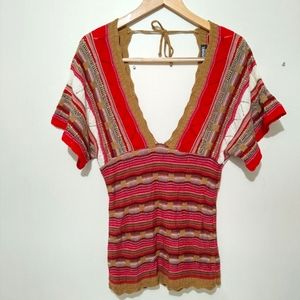 GABRIEL NEW YORK V-neck Sweater Blouse